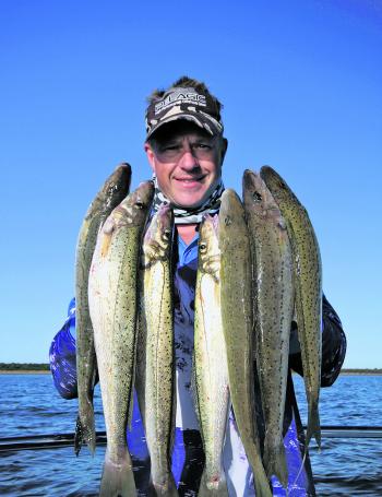 The best part of a successful whiting session is filling your hands with solid fish.