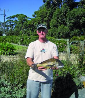 John Close of Boronia with his competition winning bream, which weighed 1.313kg.