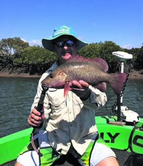 Paul Kuplan with a cracking jack caught on a PrawnStar.