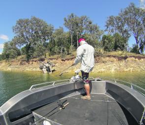 The front deck is so high it allows provides excellent visibility when sight-casting to fish underwater.