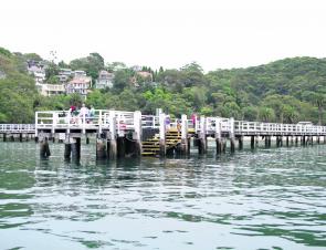 The end of Clifton Gardens jetty sits in 40’ of water.