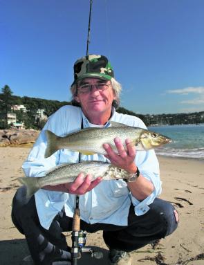 Mango Ward rolled these stud whiting on an easily accessible Harbour beach.