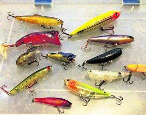 A selection of surface lures like these will serve anglers well over the coming weeks. Bream are the main species, but we have plenty of good whiting in the shallower parts of the estuaries that will eagerly hit lures walked across the top.
