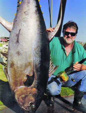 The fish all offshore anglers want: Bruce Farmer’s 125kg yellowfin on 24kg tackle was taken some years ago but is still a yardstick.