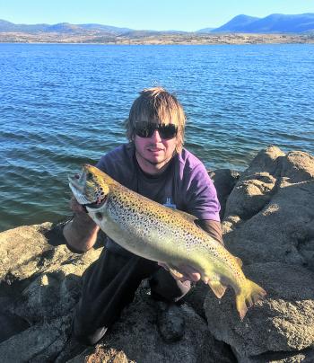 Ellis Murphy took this great female Atlantic salmon from the bank. 