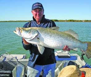 Big barramundi will lure many fishos to the water this month