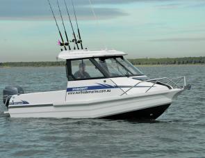 Portrait of a serious fishing boat. The Stabicraft 2050 Super Cab’s lines are shown to their best advantage.