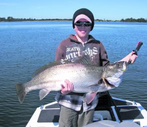 Will Duncan with a cracking Shake ’n Bake mulloway. 
