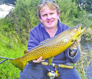 July is usually prime time to encounter quality trout; this fish came from the Moyne River. 