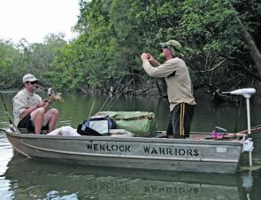 Saratoga are not a good eating fish so take a few snap shots and throw them back in the water.