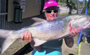 Big salmon will be here in August and are great fun to catch.