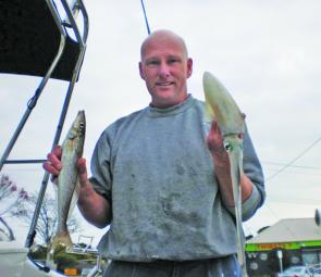 Mark Flower has been taking some mixed bags of whiting and squid.