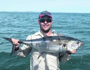 Longtail tuna were still thick in Platypus Bay in May.