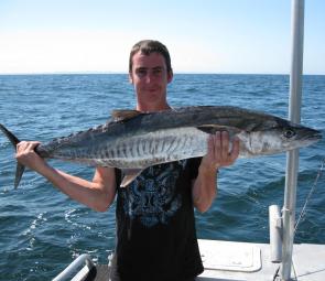 One of many great Spanish mackerel caught off the Keely Rose.