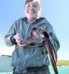 Squid like this one are gold! Whack a hook in it, troll and the kingfish won’t be far behind.