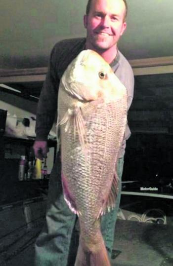 Andrew Ketelaar and 7.5kg of winter snapper.