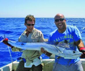 Mike Gleeson caught this short-billed spearfish back in warmer times.