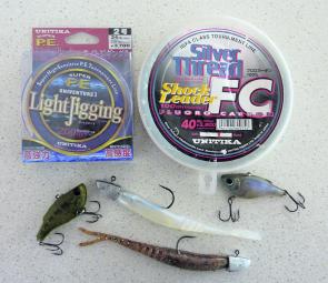 A fluorocarbon leader of around 20-30lb and a braid main line of around 20lb will be plenty for drifting mulloway.
