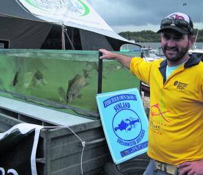 Jason Armstrong did a sterling job at the Weigh Station at the Noosa River to Reef Fishing Competition.
