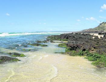 Ngkala Rocks is impassable on most tides.