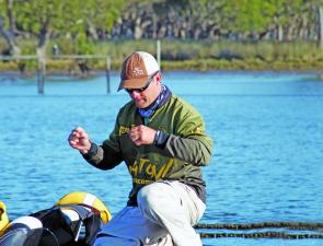 Brown used the Z-Man Shrimpz that delivered him victory at the Daiwa-Hobie Kayak Grand Final two days earlier and the Squidgy Lobby to catch his fish.