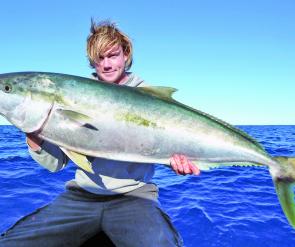 Ian scored this 16kg king fish at the Block and Cheese on a jig.