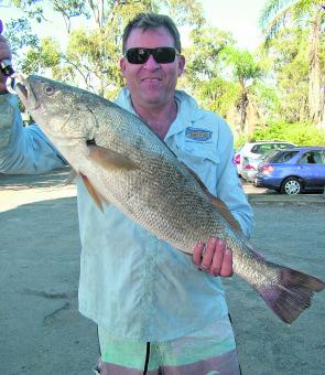 Brad Atkins was stoked with his best mulloway ever.