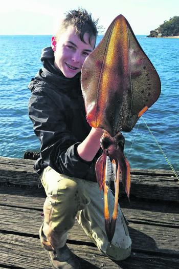 Luke Goldstein with a lovely calamari taken at Portsea Pier.