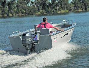 The 14° transom deadrise helps give the 4.7 Ranger gives a very clean ride. 