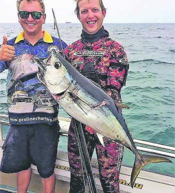 Nathan Watson speared this solid tuna recently.