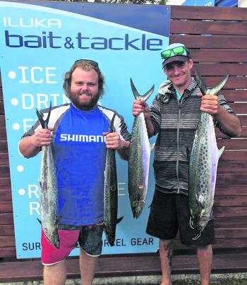 Spotty mackerel have been popping on morning sessions occasionally. These anglers sure got them going!