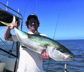 Mark ‘Sully’ Sullivan and Mick Brittain nailed this beautiful 12kg kingfish near Seal Rocks!