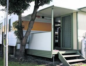 Our onsite van with en suite was our home away from home. 