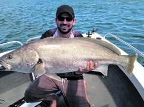 David McKenzie with a healthy river mulloway.