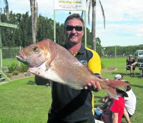 Phil Boneham with a great local snapper.