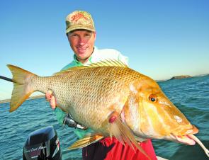 The author with 9.8kg of spangled emperor. The by-catch when chasing snapper can be just as good as the target species at times