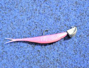 An example of a great lure ideal for this situation. A 5” Damiki Armour Shad on a 15g jig head. 