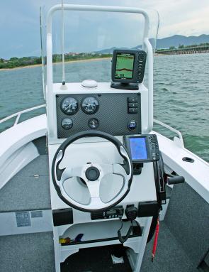 The centre console acts as a real command centre for all the 470 Legend’s systems, has plenty of storage and a modicum of shelter yet is still compact enough to fish around. 