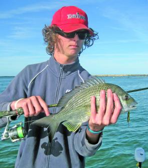 Brenton Smith with another Middle Wall blue-nose that took a blade lure. 