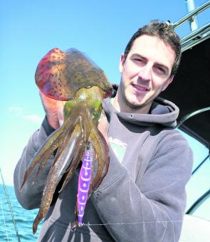 Luke McCredden with lovely top end calamari.