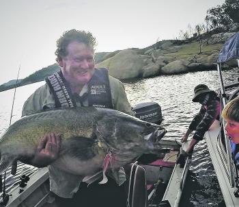 Steve Hamilton with his first metre plus fish for the year – 113cm on New Year’s Day.