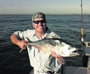Mac tuna are always a welcome by-catch when chasing long-tails.