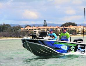 The Drifter’s Ezi Ride hull eliminates spray and increases lift for improved hull performance.