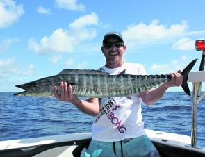 Wahoo are chasing lures across the Baron Banks at the moment.