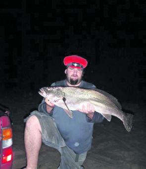 Taree local Ian Scerri bagged this quality beach jewfish.