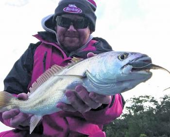 Tommy Purcell with a small Glenelg mulloway – the big ones aren’t far away…