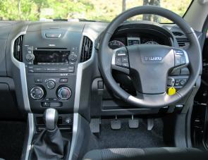 Despite being a work ute, its trim and the general dash layout was of a high standard. 