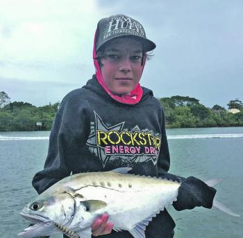 Brady Reid with a great queenfish.