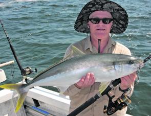 Kingfish are mixing with other pelagics on the schools of bait and sometimes grab a lure before the salmon and bonito do.