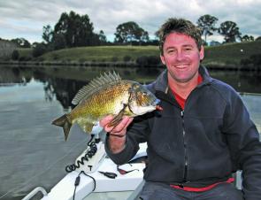 Harry Olatkiewicz knows where the big Gippy Lakes bream live. 